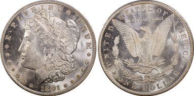 1891 $1 MS64
