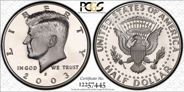 2003-S 50C Silver PR70DCAM