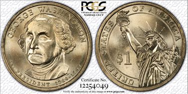 2007-P $1 George Washington Position B MS66