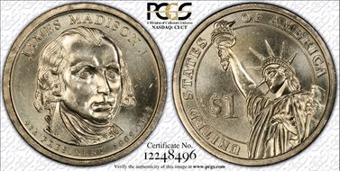 2007-P $1 James Madison Position A - First Day of Issue MS67