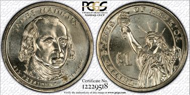 2007-D $1 James Madison Position B - First Day of Issue MS67