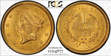 1852 G$1 MS64