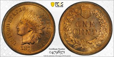 1878 1C MS66RD