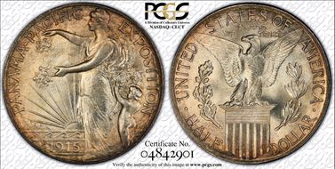 1915-S 50C Panama-Pacific MS65
