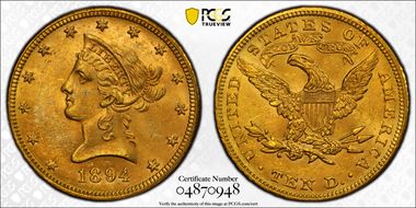1894 $10 MS62