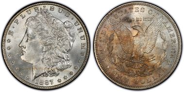 1887 $1 MS64