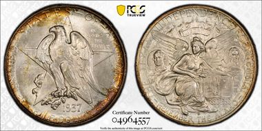 1937-D 50C Texas MS67+