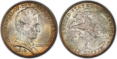 1918 50C Lincoln-Illinois MS67