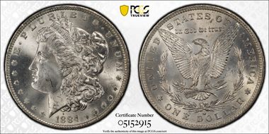 1884-O $1 MS64