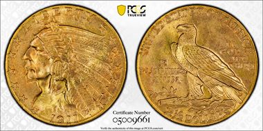 1911 $2.50 MS65+ 
