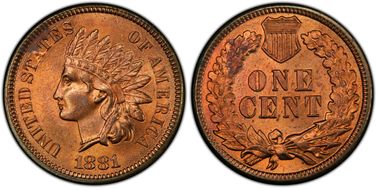 1881 1C MS65RB