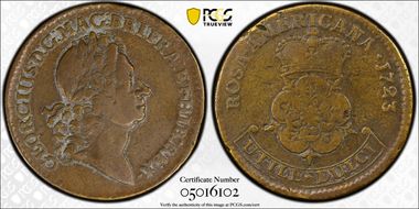 1723 2P Rosa Americana, Martin 3.5-E.5 VF20