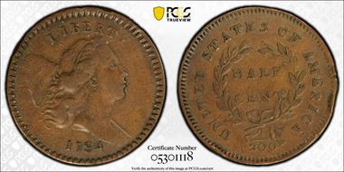 1794 1/2C C-9 XF40BN