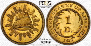 1836 G$1 J-67 PR65