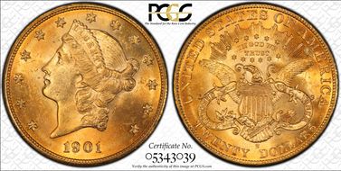 1901-S $20 MS63