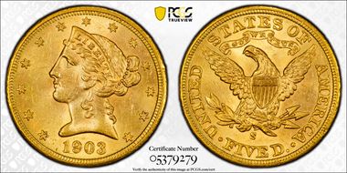 1903-S $5 MS63