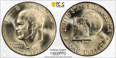 1976-D $1 Type 2 MS66