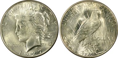 1927-S $1 MS64