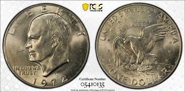 1972-D $1 MS65