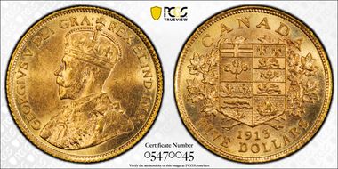 1913 $5 MS63