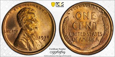 1928-D 1C MS65RD