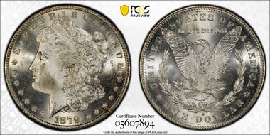 1879-S $1 Reverse of 1878 MS65+ 