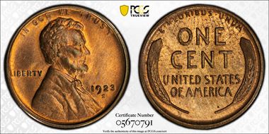 1923-S 1C MS64RD