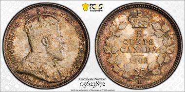 1902-H 5C Large H/Small H MS65