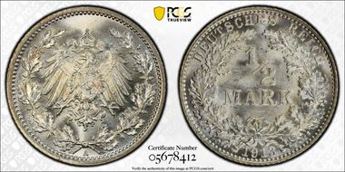 1913-A 1/2 Mk J-16 MS66