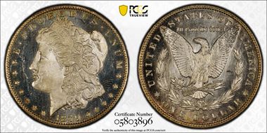 1879-S $1 MS65+ DMPL