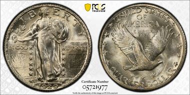 1929-S 25C MS64FH