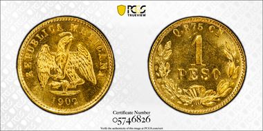 1902-Cn Q Peso KM-410.2 Au MS65