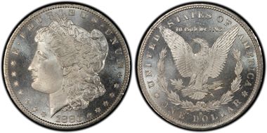 1880-S $1 VAM 12, Checkmark MS66PL