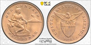 1928-M 1C MS66RD