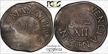 1652 Shilling Oak Tree VF30