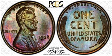1936 1C Satin PR64RB