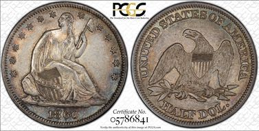 1860 50C AU58