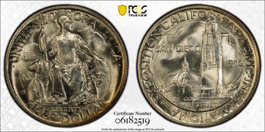 1936-D 50C San Diego MS65