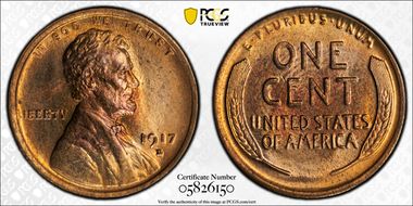 1917-D 1C MS65RD