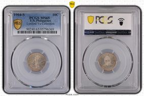 1904-S 10C MS65
