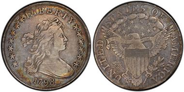 1798 $1 BB-113 VF25