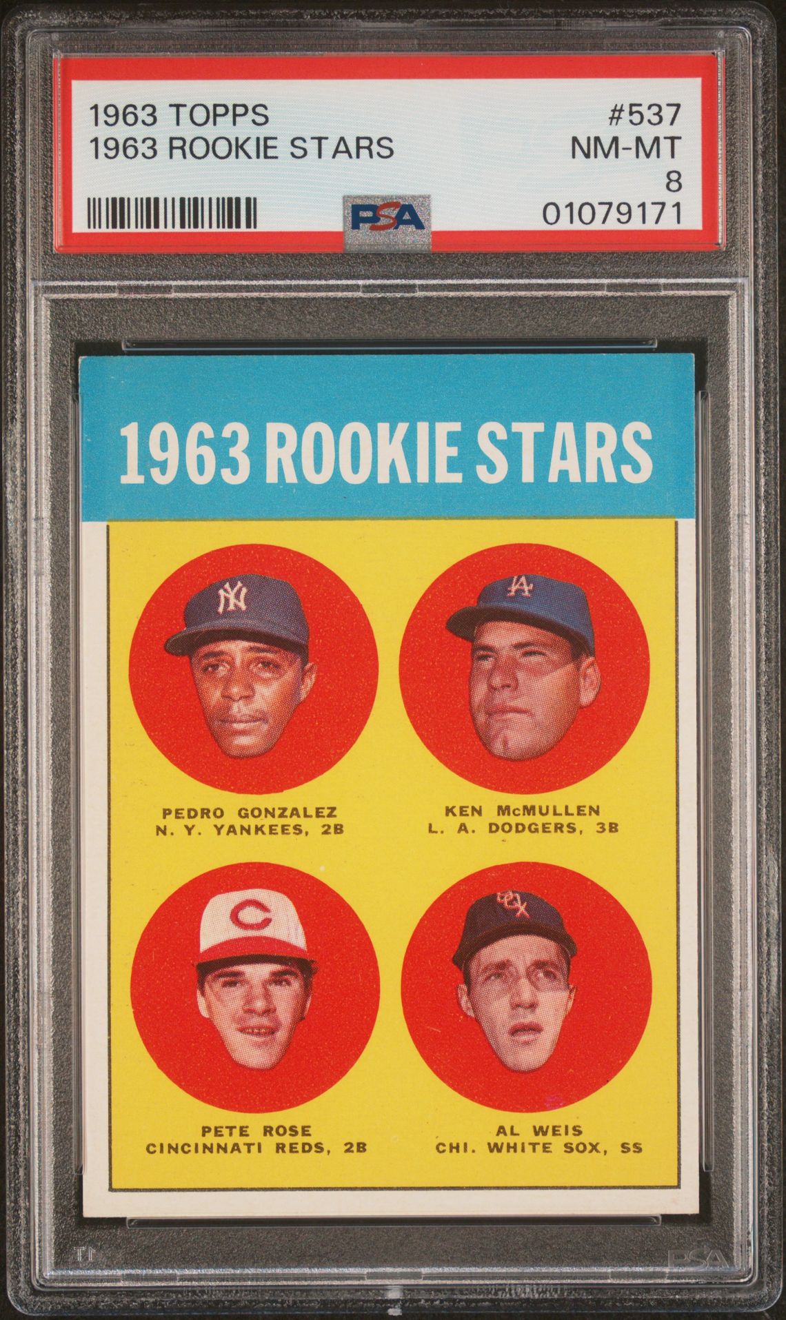 1963 Topps TOPPS #537 1963 Rookie Stars front