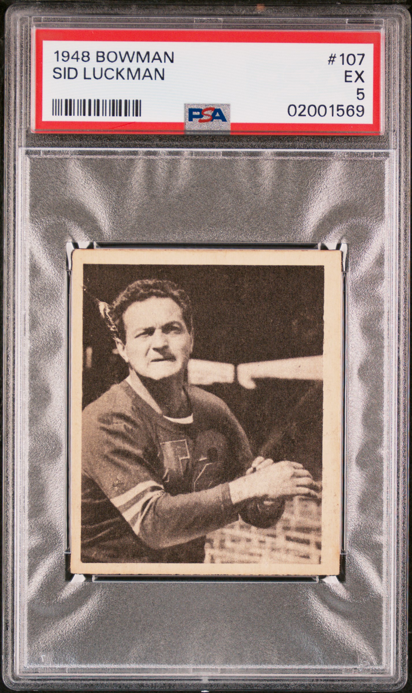 1948 BOWMAN #107 SID LUCKMAN