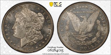 1878 7/8TF $1 Strong MS63