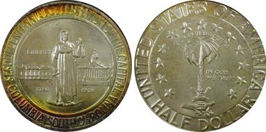 1936 50C Columbia MS66