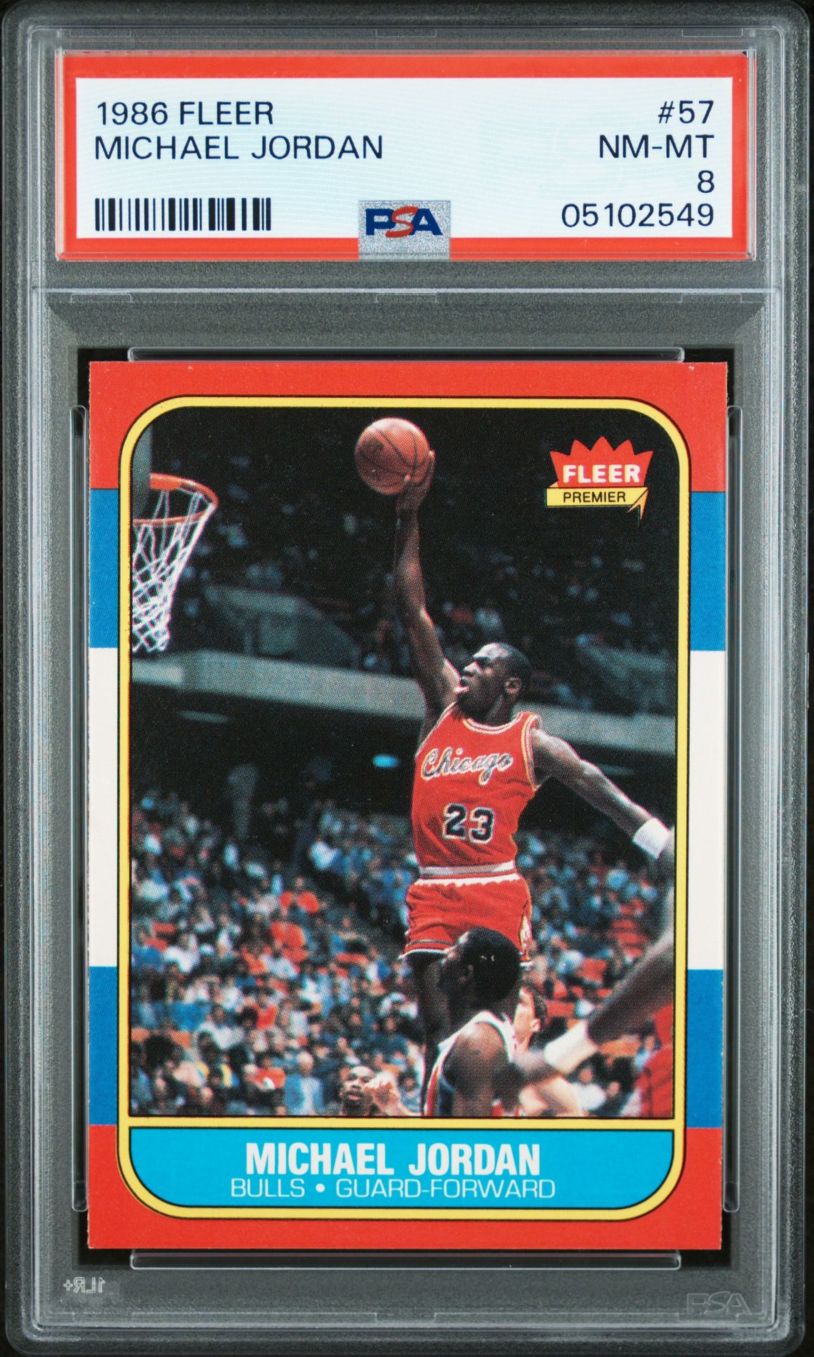 1986 Fleer FLEER #57 Michael Jordan front