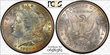 1880-S $1 MS67