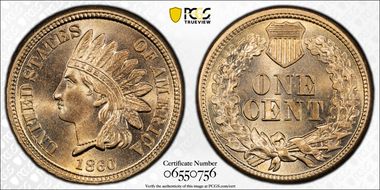 1860 1C MS67+
