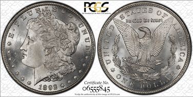 1892-CC $1 MS65+