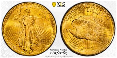 1910-S $20 MS67